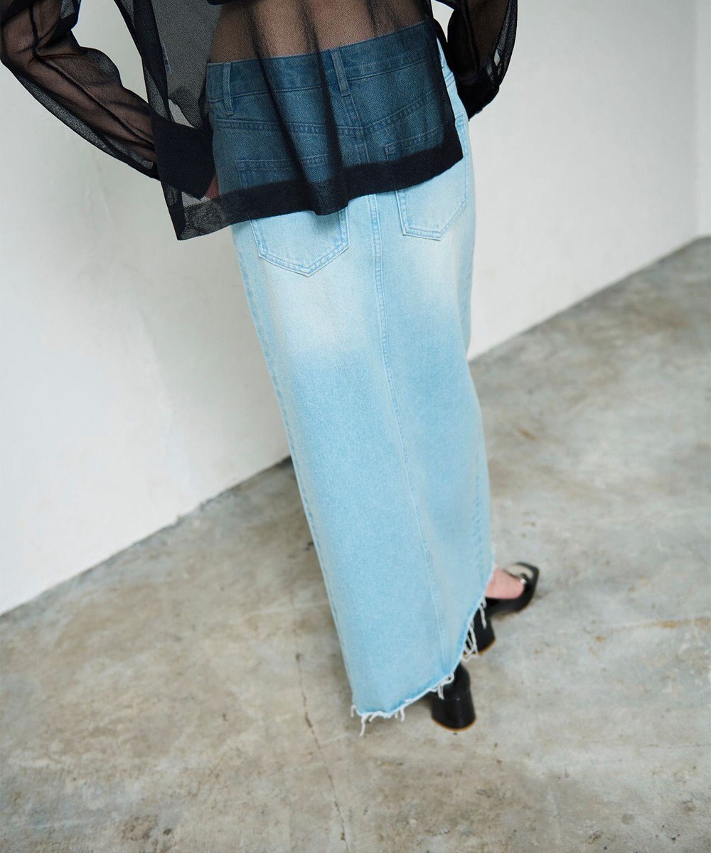 GRACE CONTINENTAL デニムタイトロングスカート 