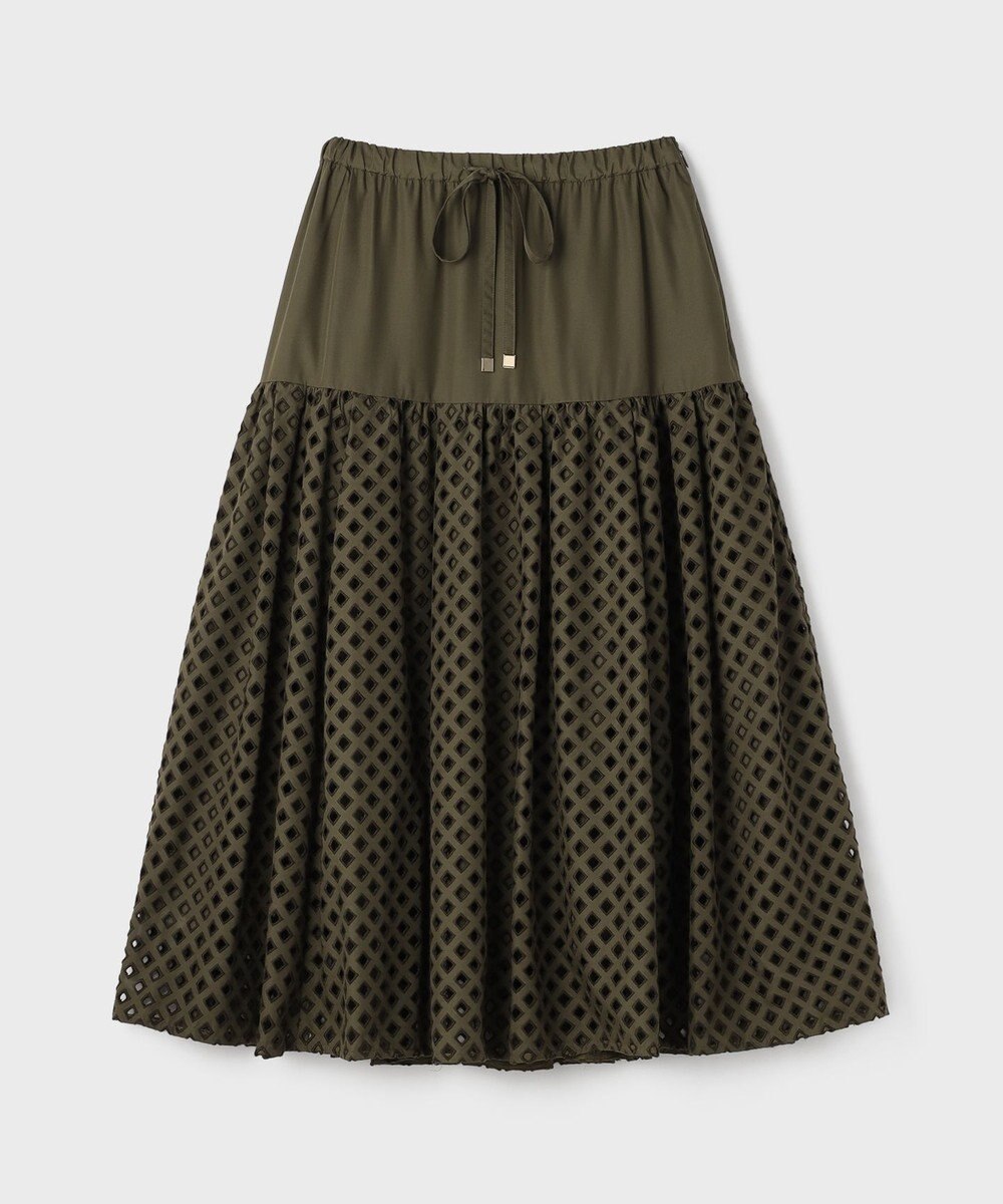 GRACE CONTINENTAL メッシュカットワークスカート 