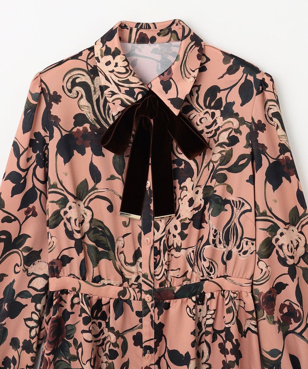 GRACE CONTINENTAL ローズオーナメントプリントワンピース 