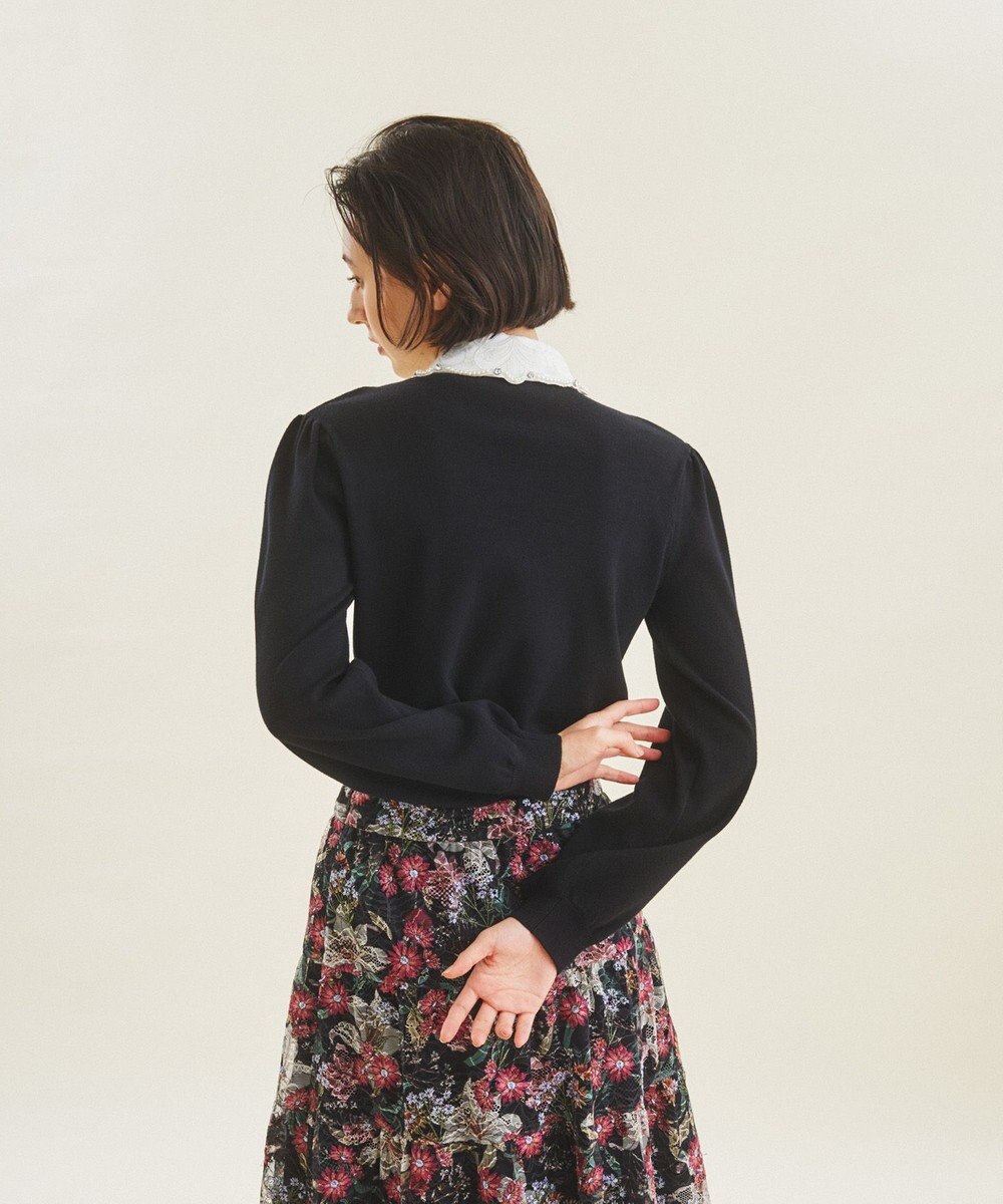 刺繍カラーニットトップ / GRACE CONTINENTAL | GRACE CONTINENTAL