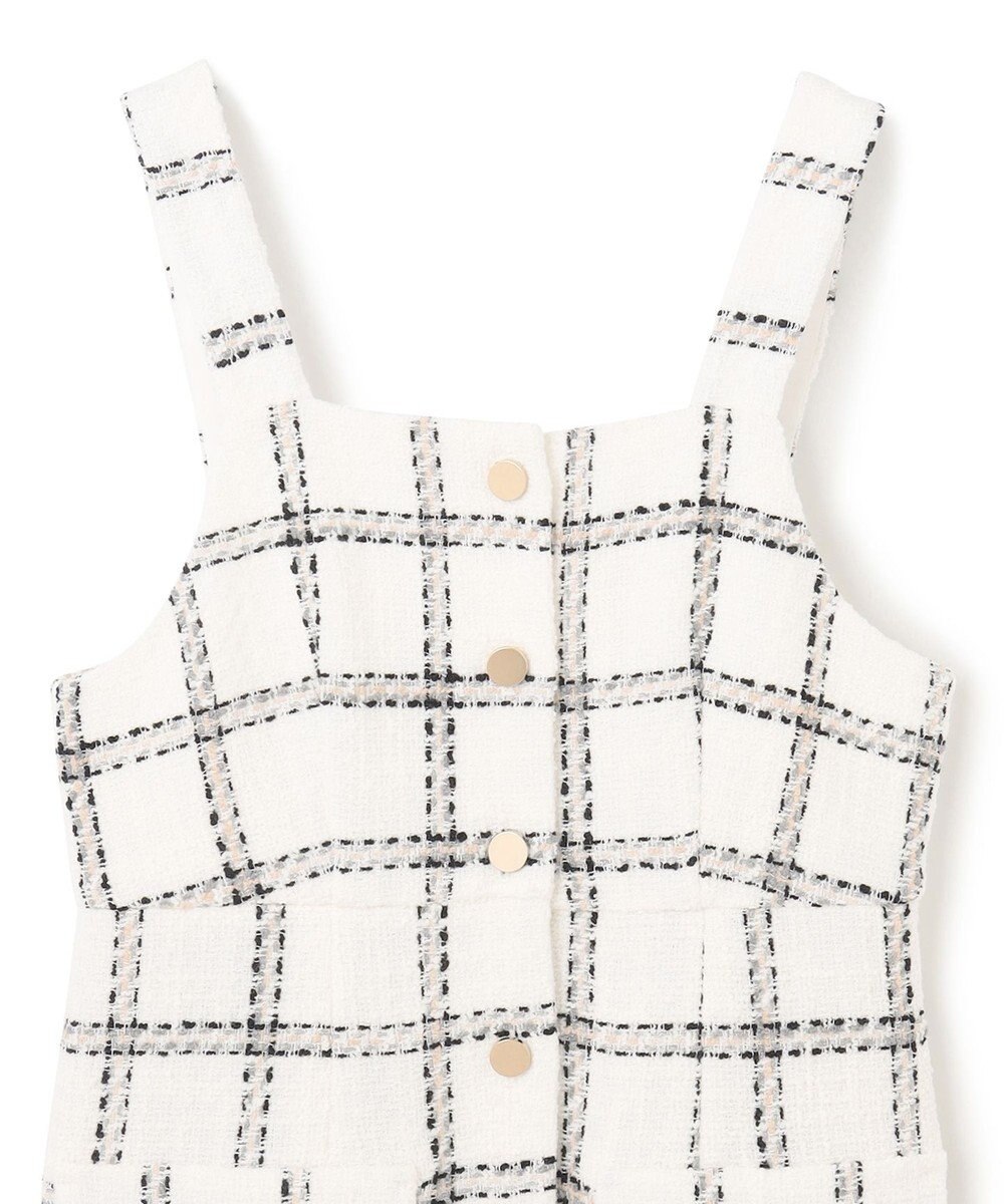 GRACE CONTINENTAL チェックツイードジャンパースカート 