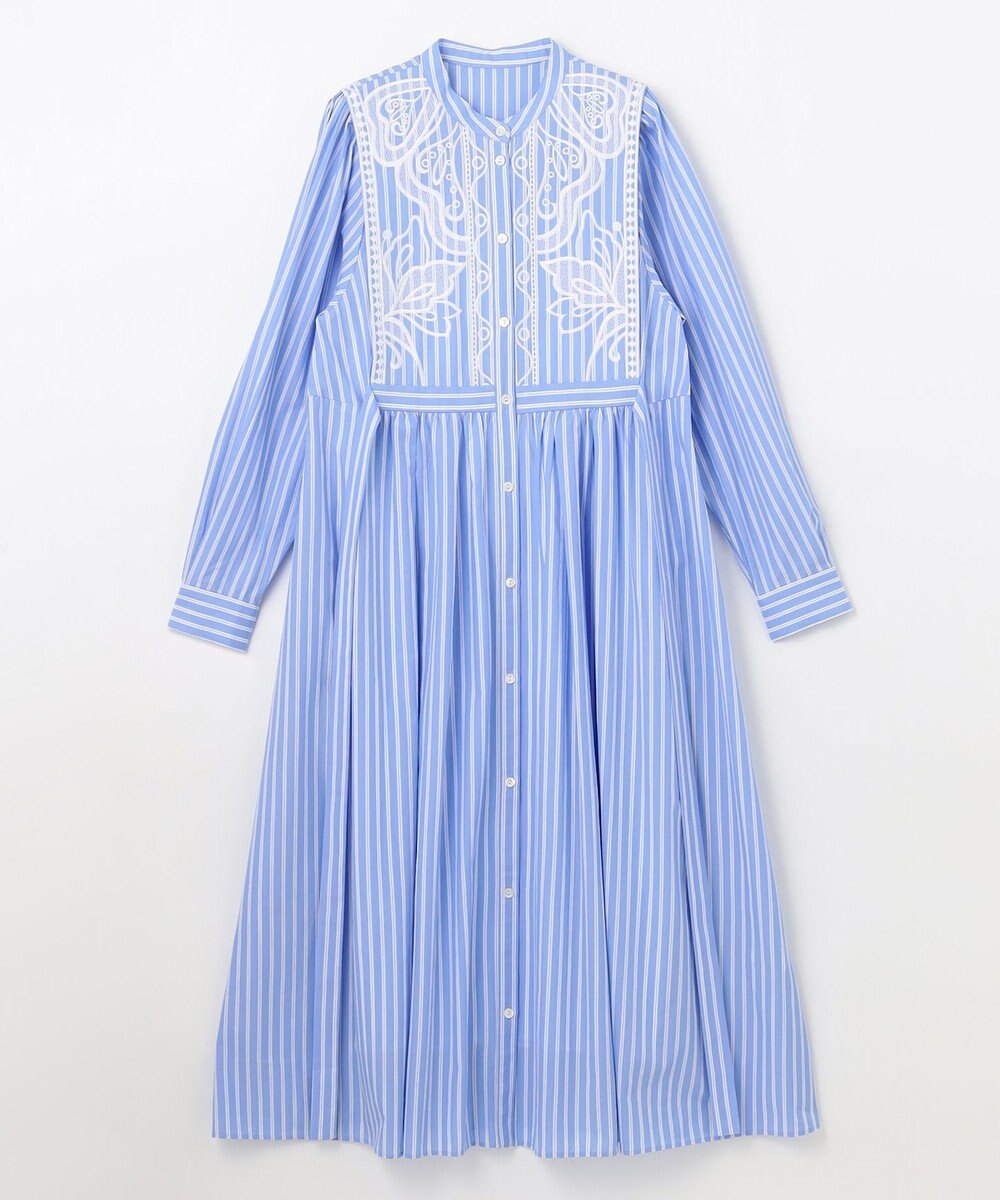 GRACE CONTINENTAL 刺繍シャツワンピース 
