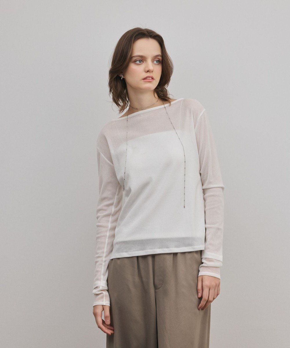 GRACE CONTINENTAL シアーレイヤードカットトップ 