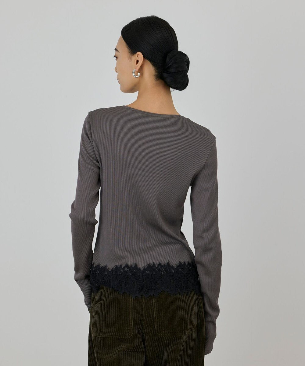 GRACE CONTINENTAL レースヘムカットトップ 