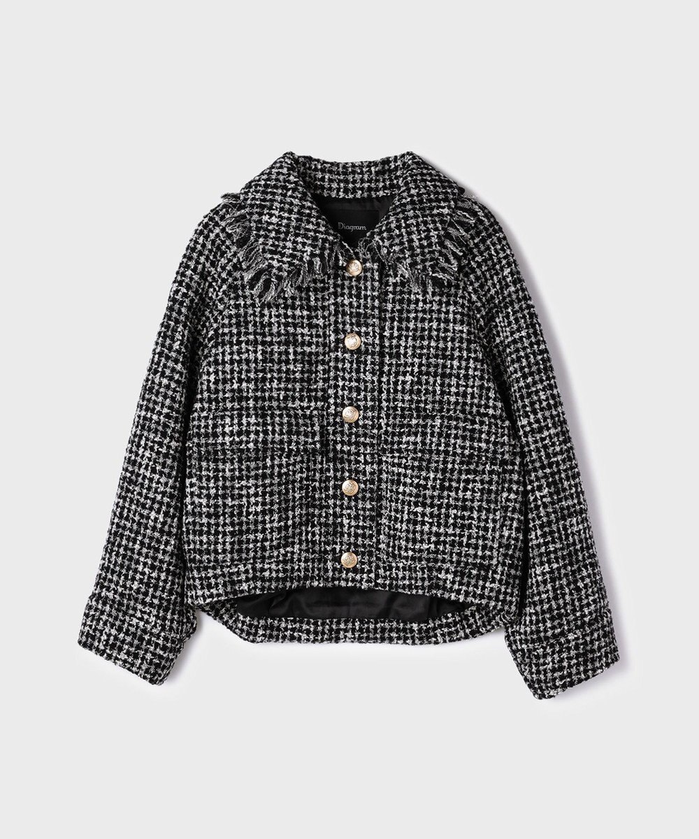 GRACE CONTINENTAL パディングツイードジャケット 