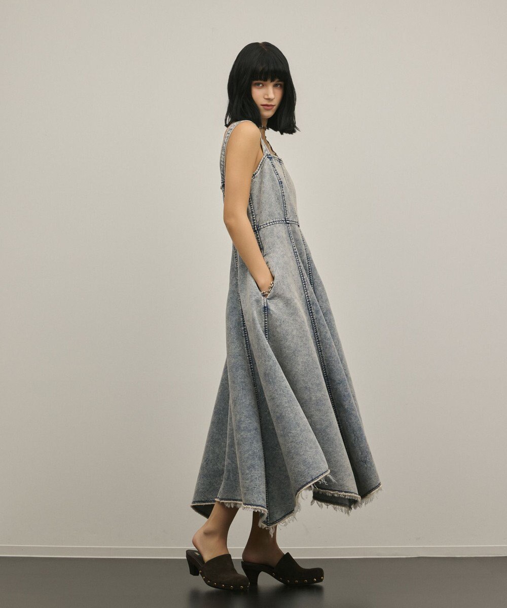 GRACE CONTINENTAL ハンカチーフヘムデニムワンピース 