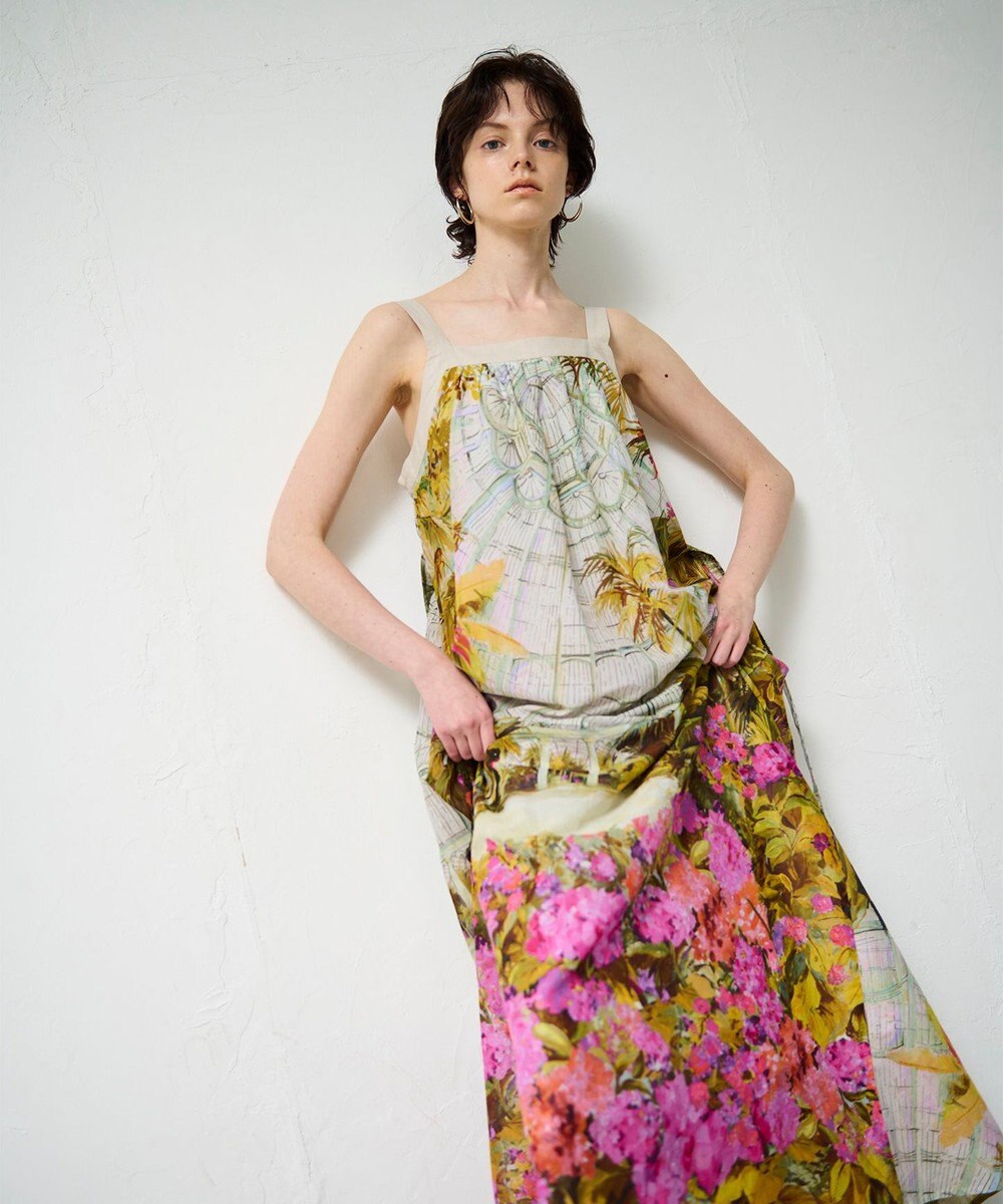 GRACE CONTINENTAL ジャルダンプリントマキシ 