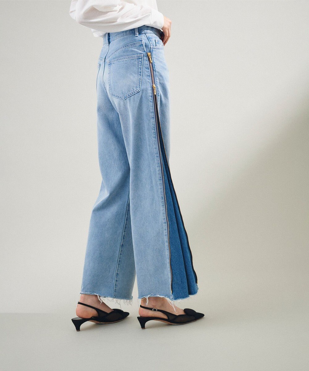 GRACE CONTINENTAL サイドジップデニムパンツ