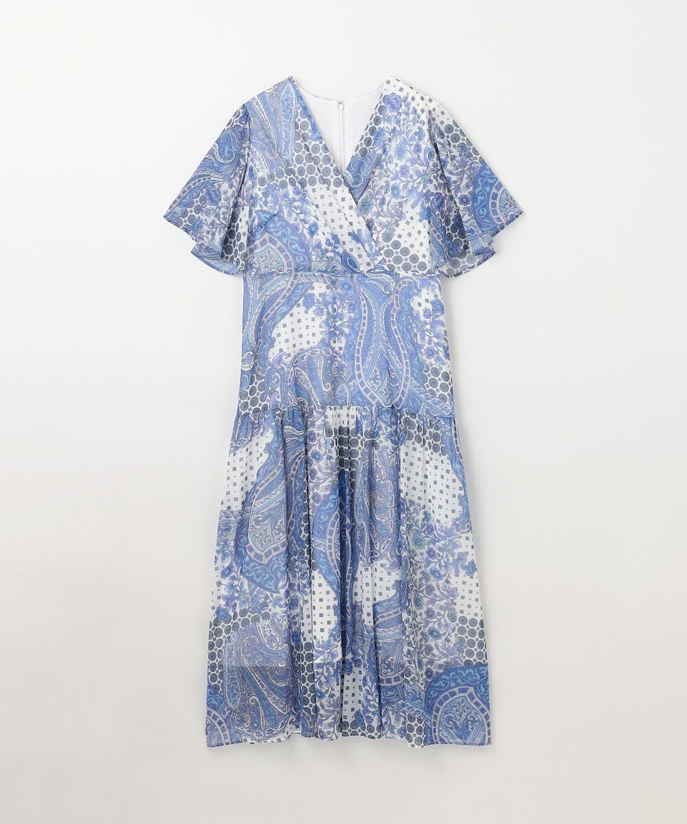 GRACE CONTINENTAL ペイズリーカシュクールワンピース 