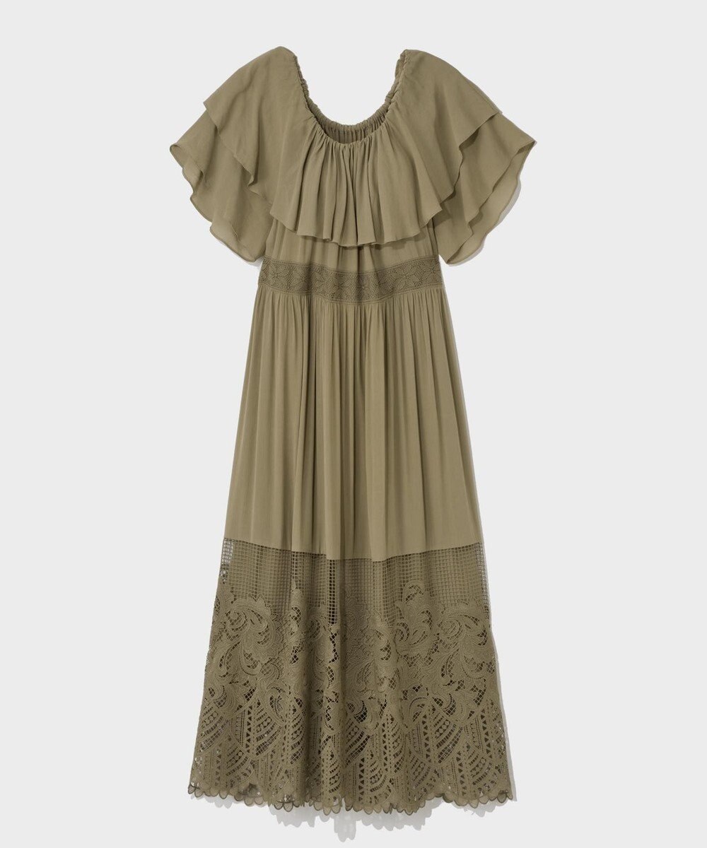 GRACE CONTINENTAL ラッフルレース切替マキシ 