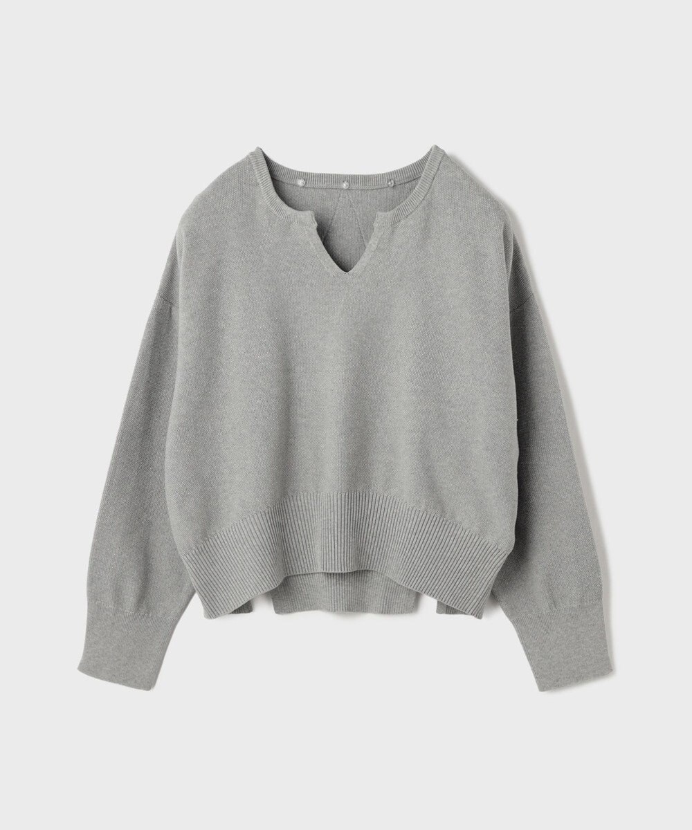 GRACE CONTINENTAL レースカラーニットトップ 