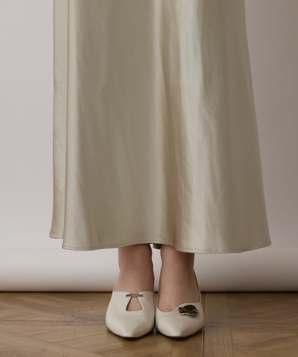 GRACE CONTINENTAL サテンストレッチイージースカート 