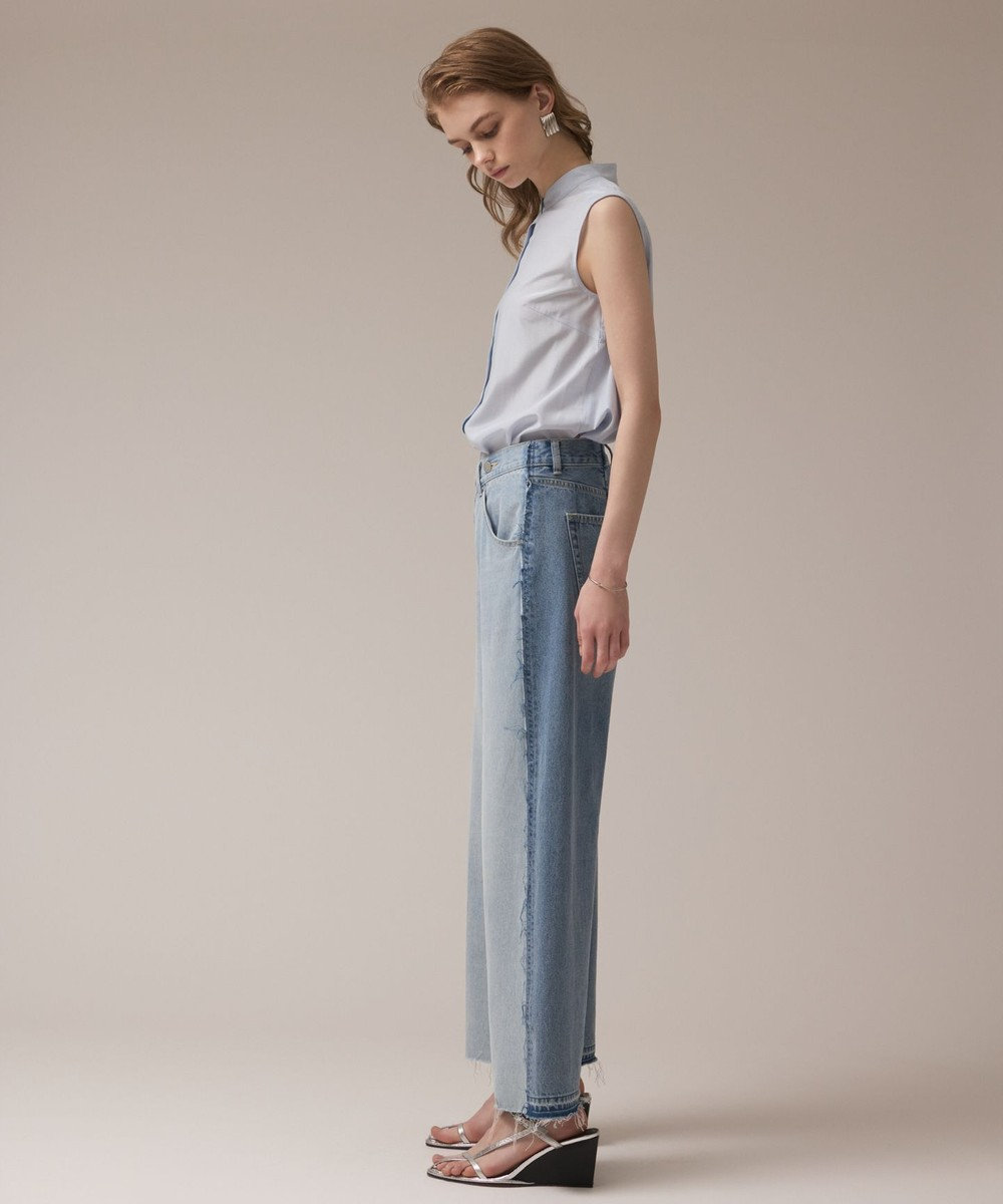 GRACE CONTINENTAL リメイクストレートデニムパンツ