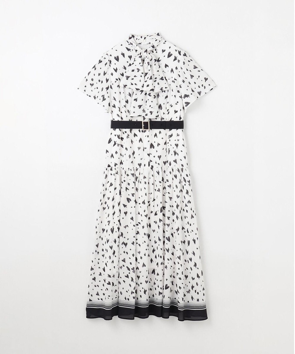 GRACE CONTINENTAL ハートレオパードプリントワンピース 