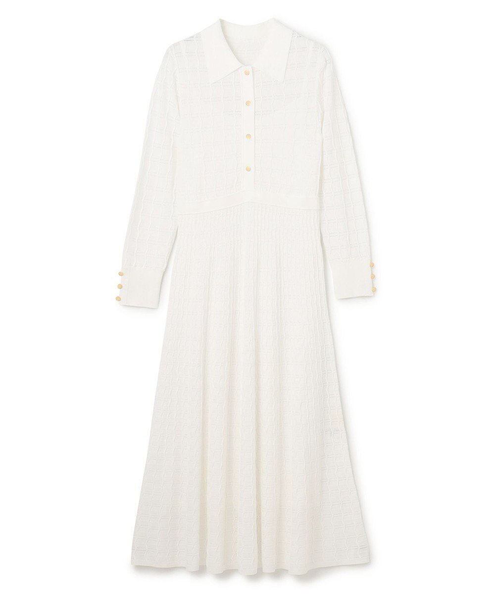 GRACE CONTINENTAL ウェーブニットワンピース