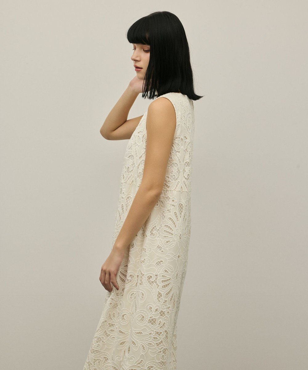 GRACE CONTINENTAL フラワーカットワークワンピース 