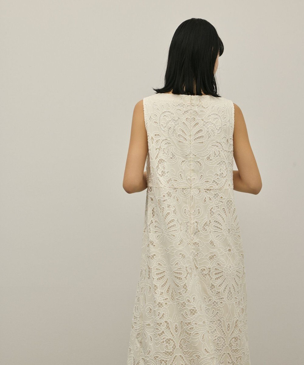 GRACE CONTINENTAL フラワーカットワークワンピース 