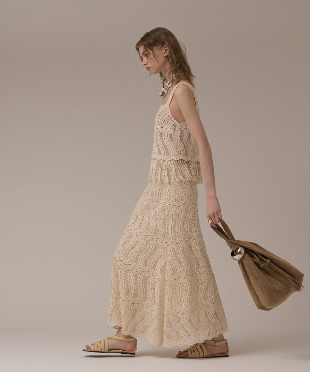 GRACE CONTINENTAL クロシェレーススカート 