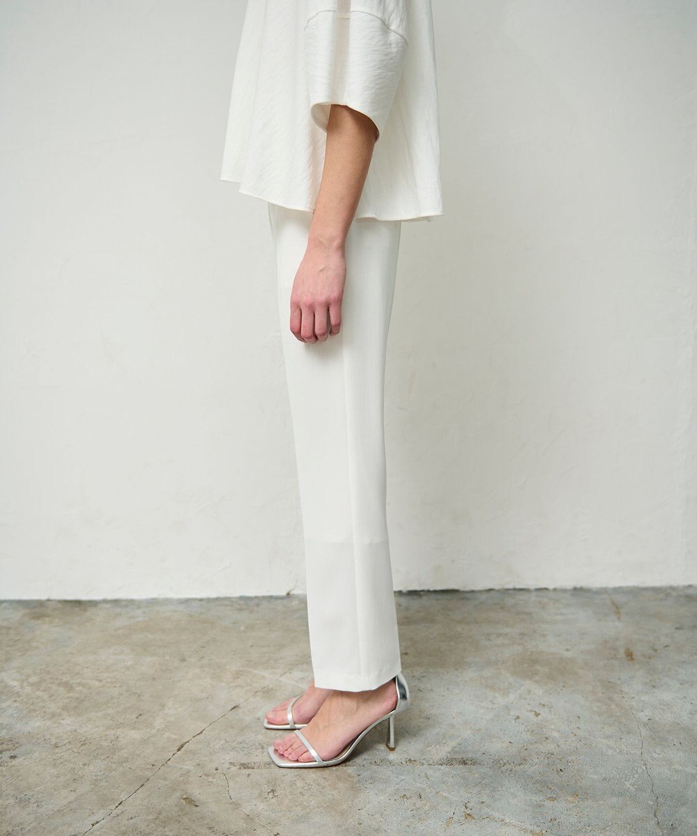 GRACE CONTINENTAL ダブルクロススリムパンツ 