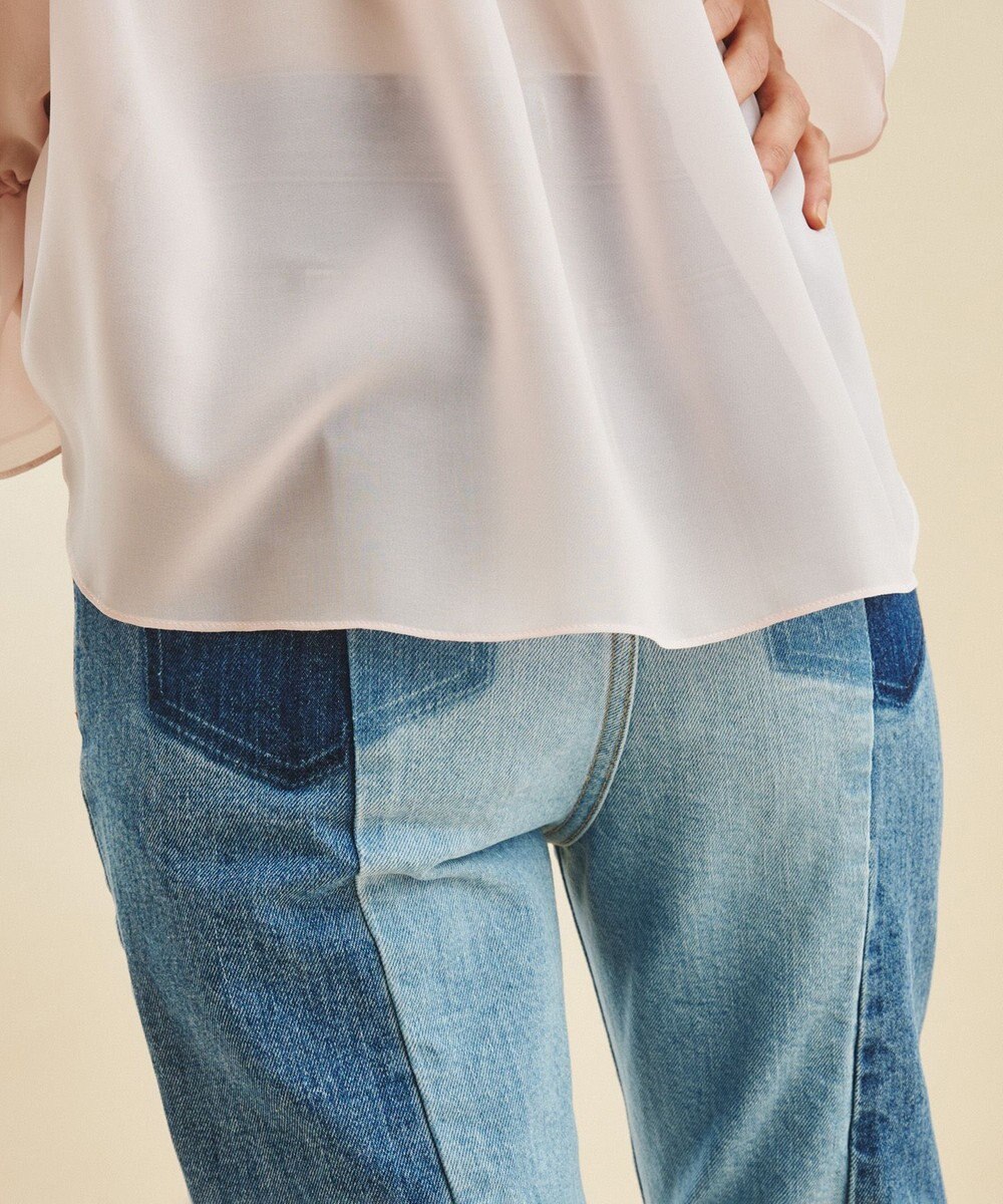 GRACE CONTINENTAL カットオフスリムデニムパンツ 