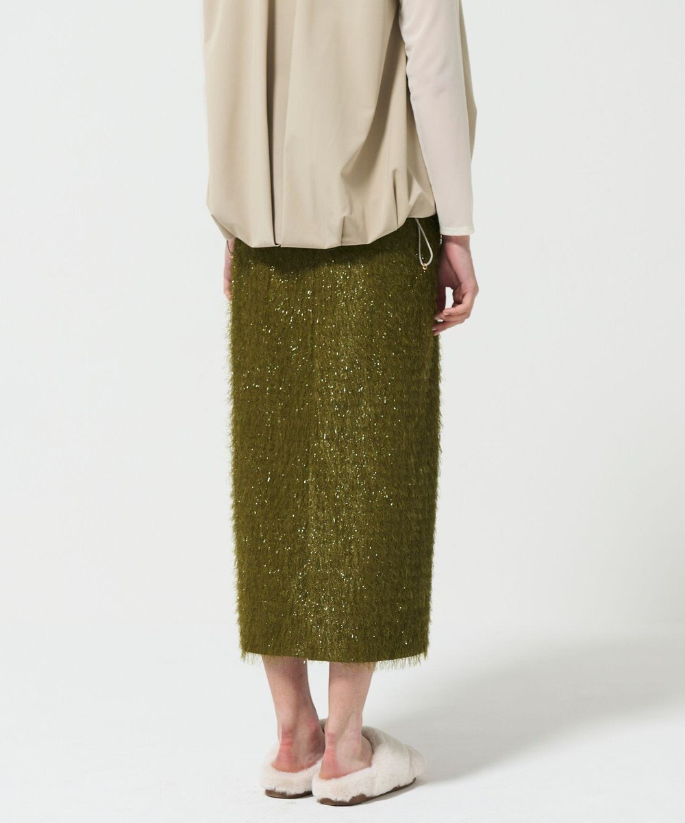 GRACE CONTINENTAL フリンジジャガードタイトスカート 