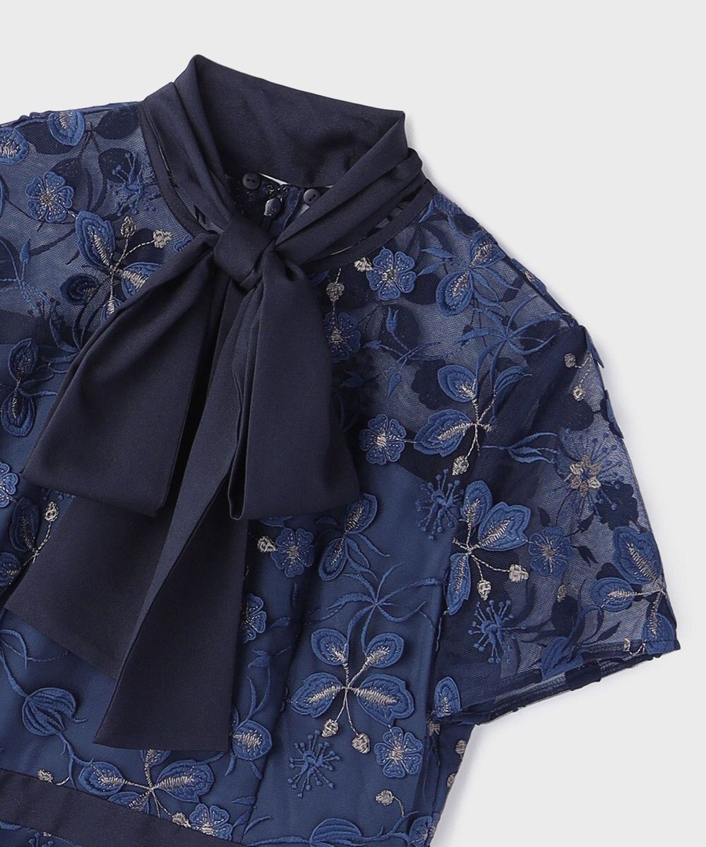 GRACE CONTINENTAL フラワ－フレアドレス 