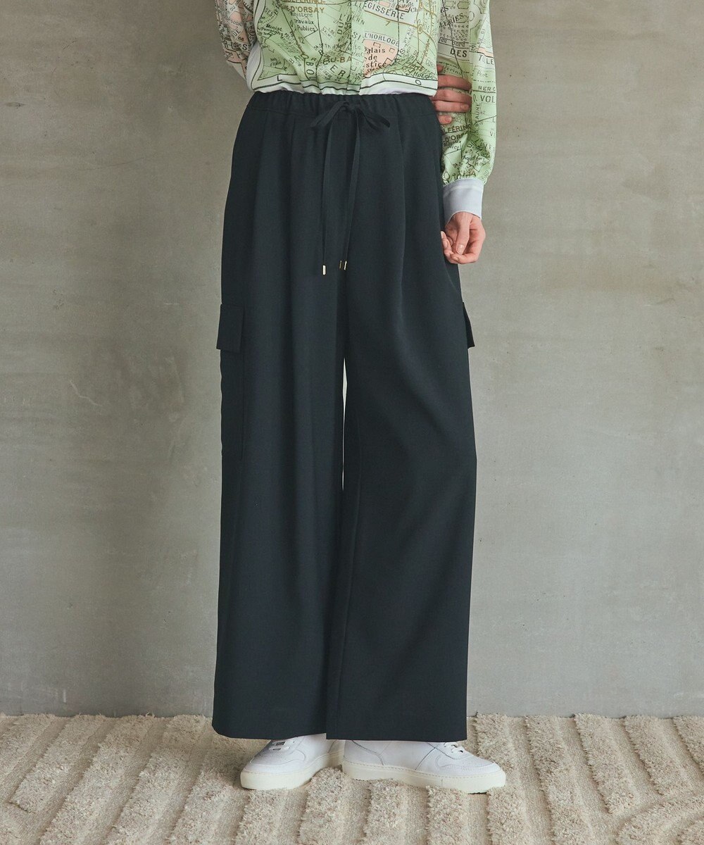 GRACE CONTINENTAL ワイドイージーカーゴパンツ 