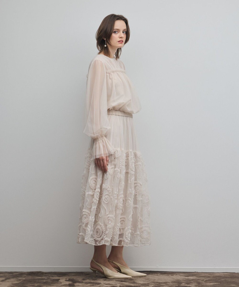 GRACE CONTINENTAL チュールタイブラウス 