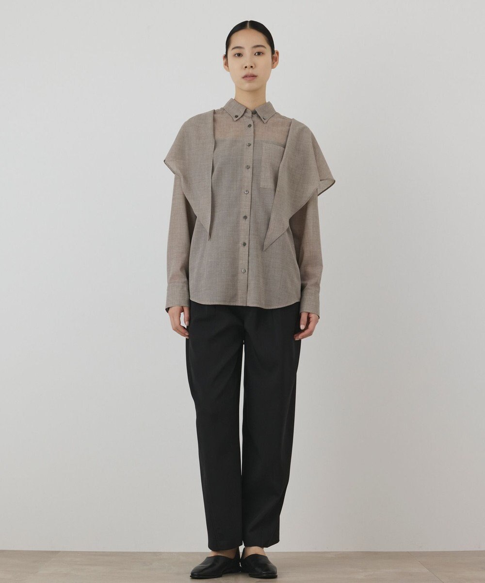 GRACE CONTINENTAL ストール付シャツ 