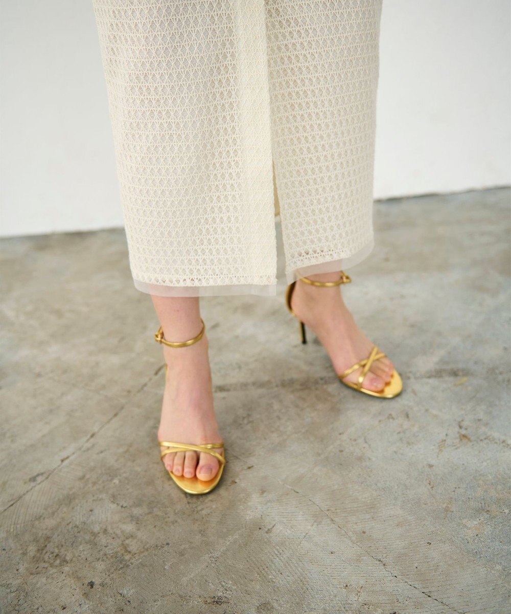 GRACE CONTINENTAL ラッセルメッシュスカート 