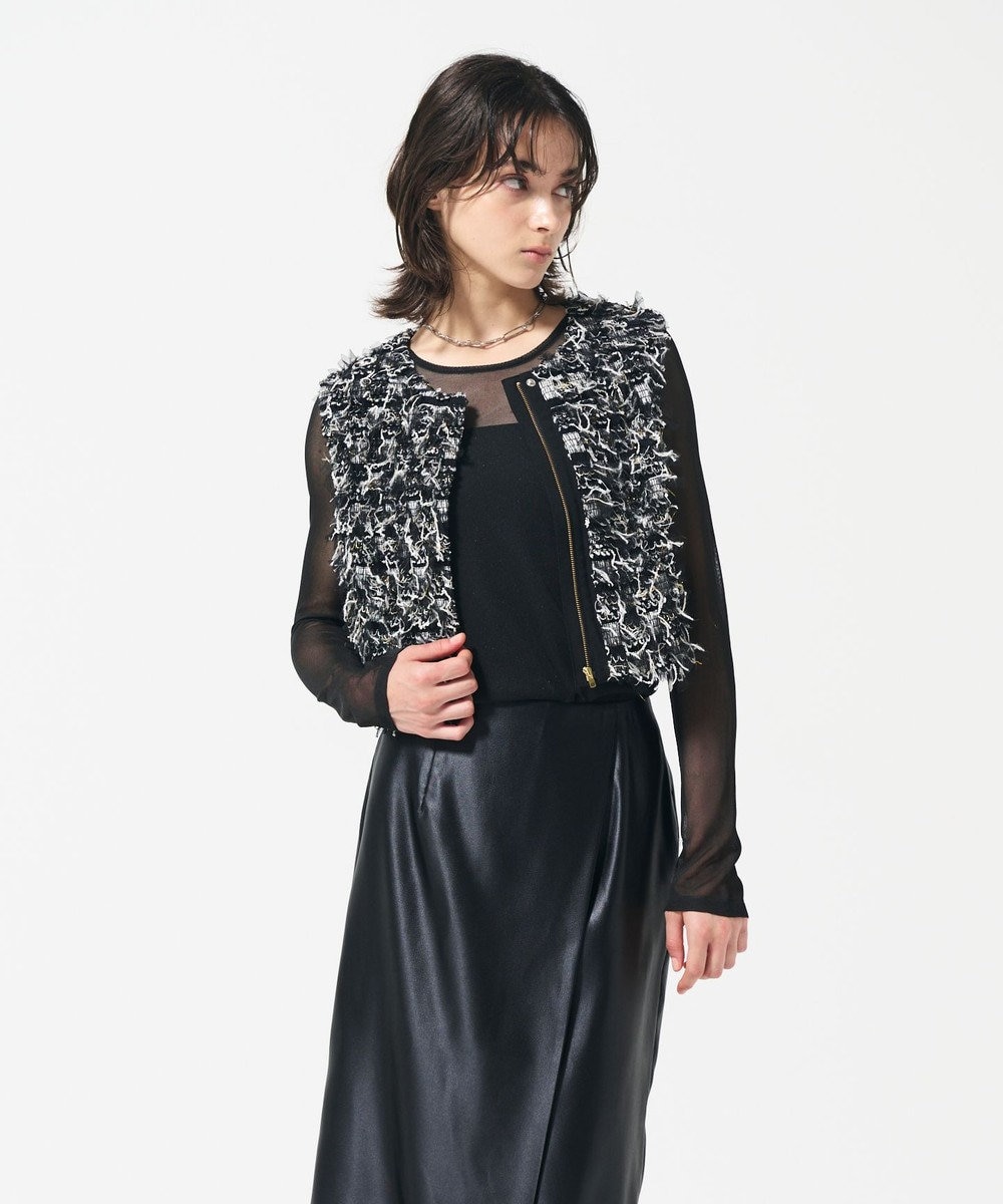 GRACE CONTINENTAL コンパクトフリンジベスト