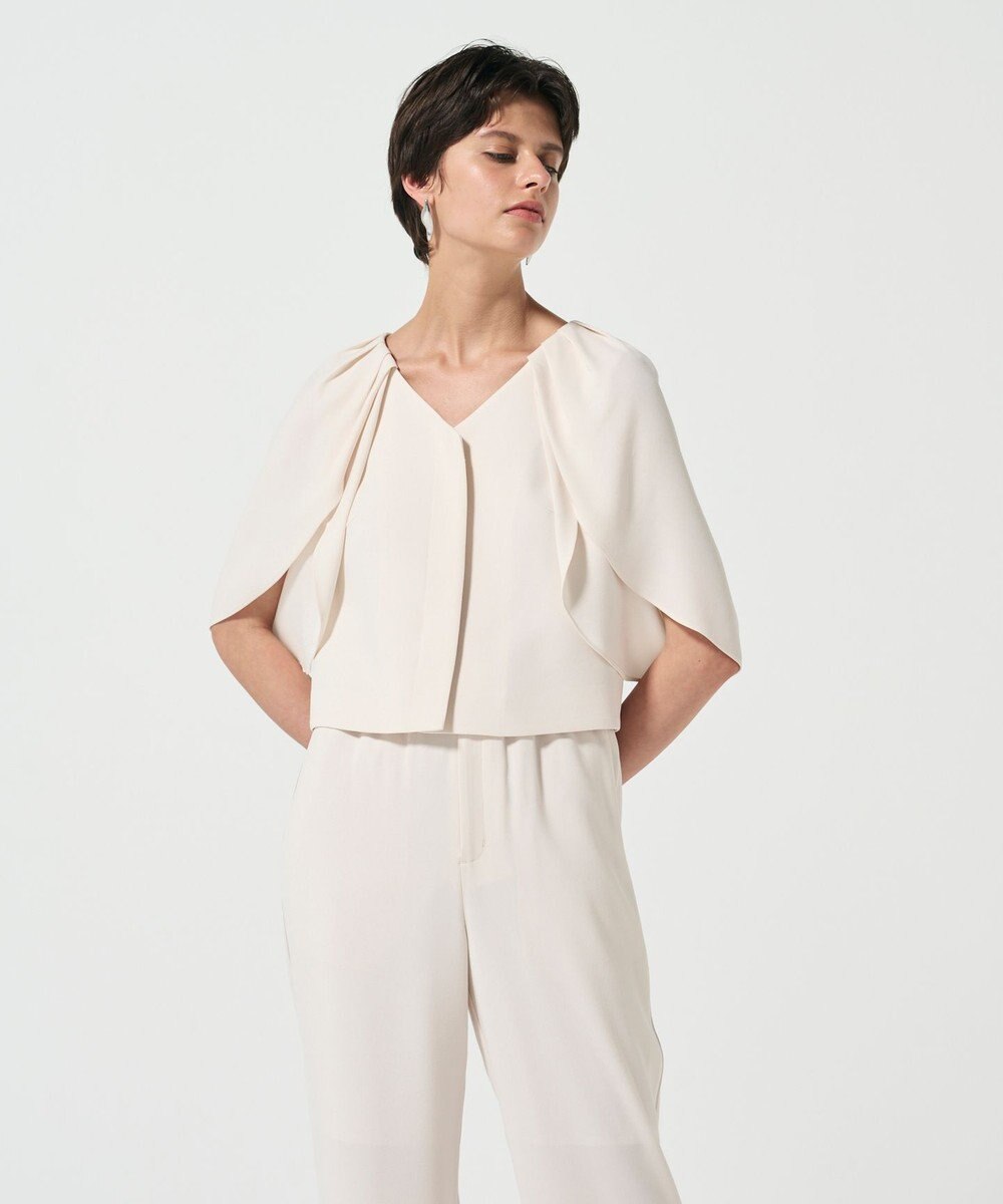 GRACE CONTINENTAL ケープスリーブトップ 