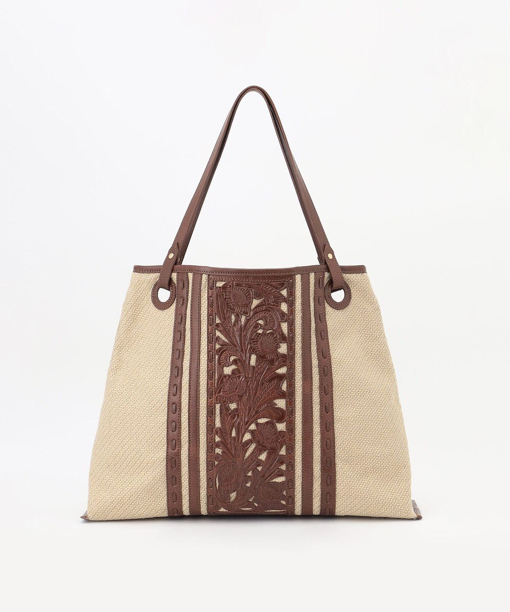 GRACE CONTINENTAL Jute-likeToteBAG ダークブラウン