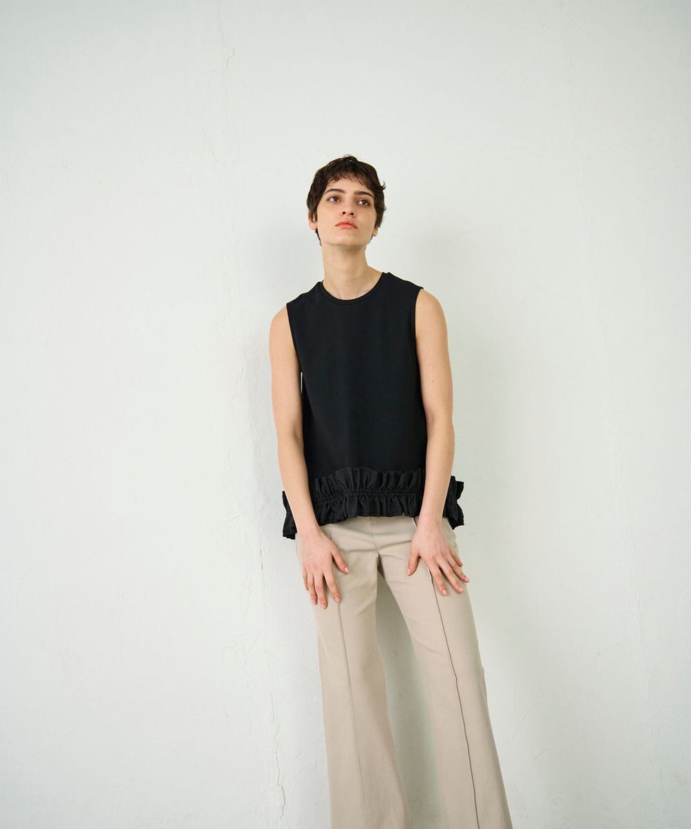 GRACE CONTINENTAL ヘムフリルカットトップ