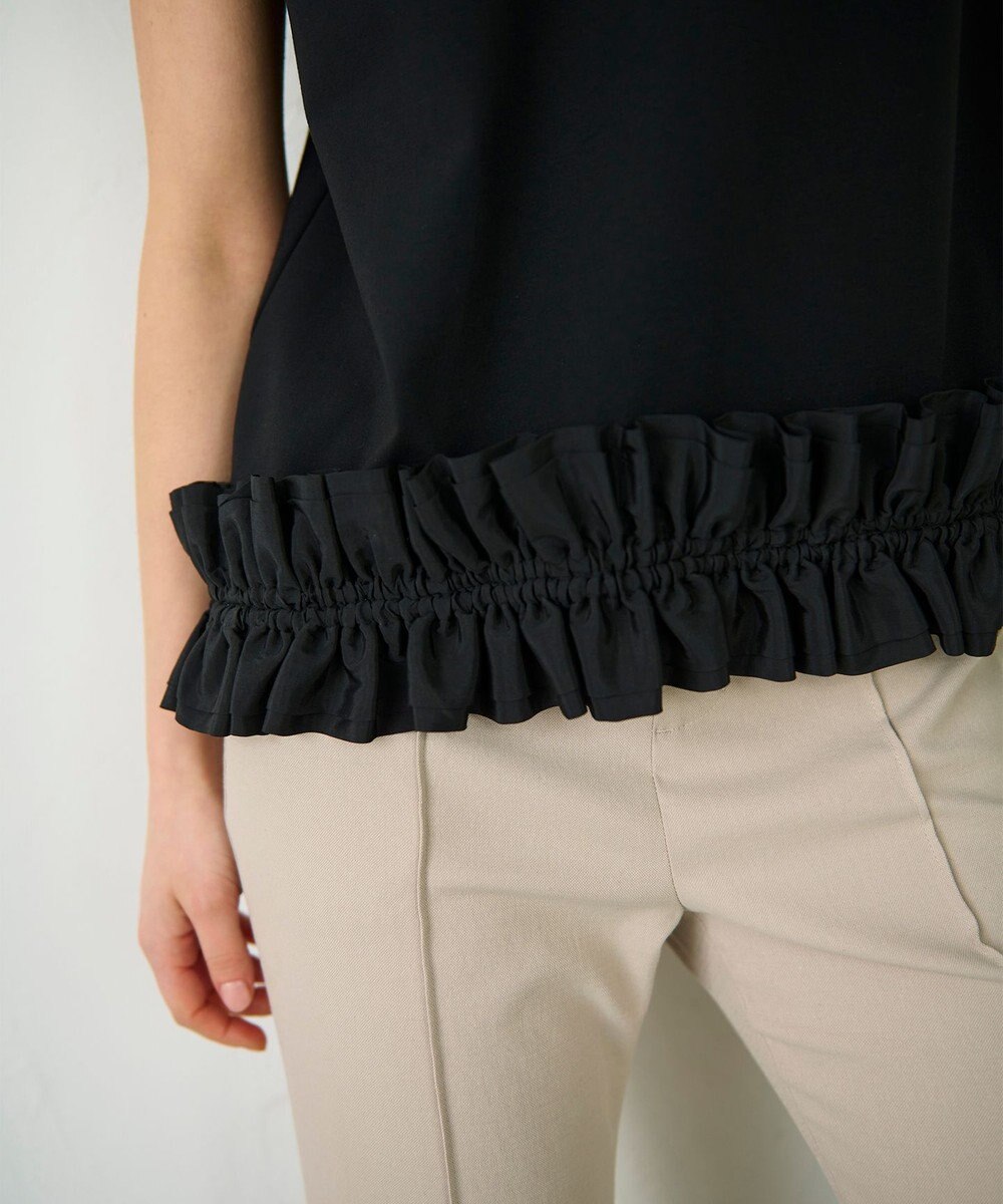 GRACE CONTINENTAL ヘムフリルカットトップ