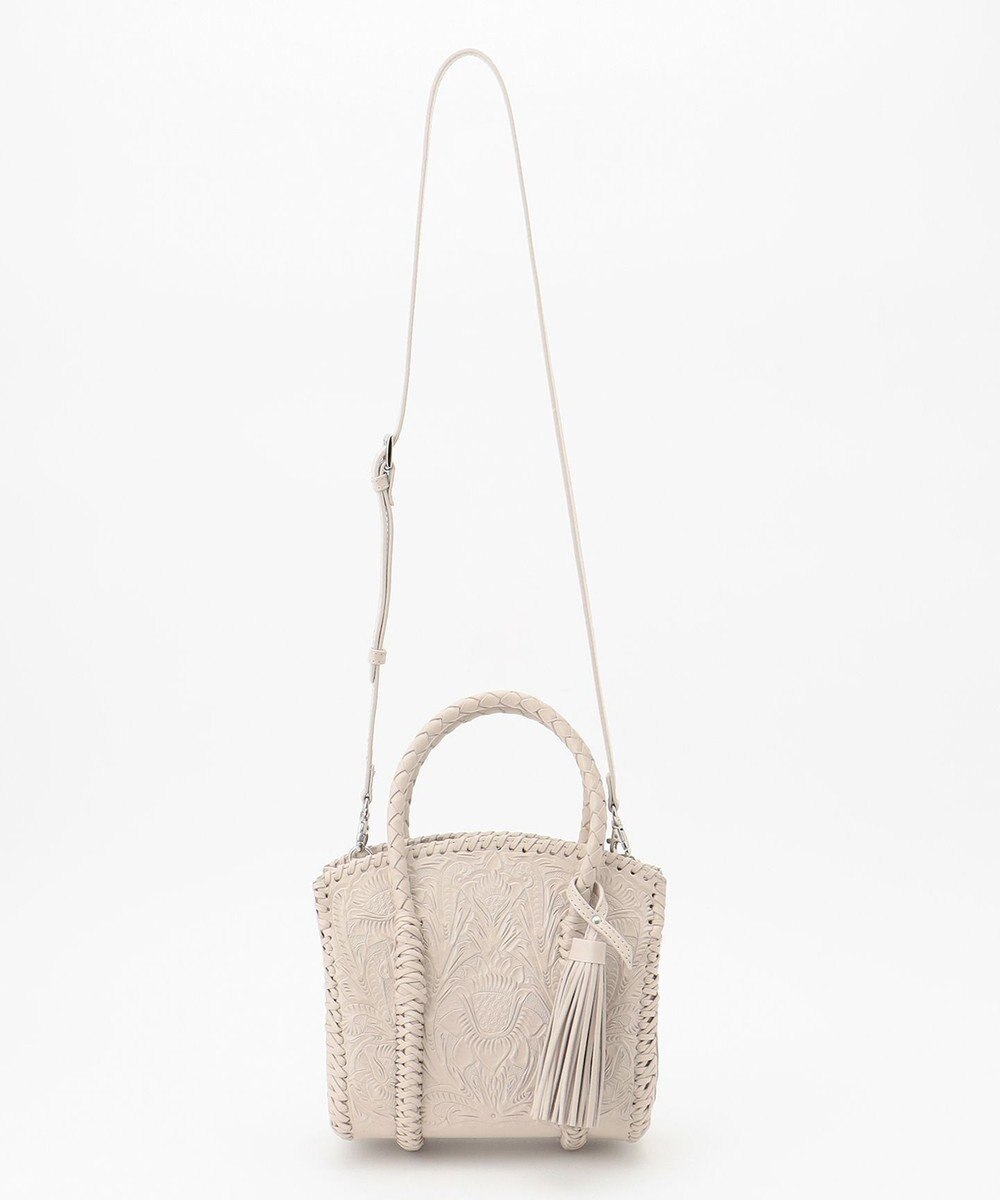 GRACE CONTINENTAL Lace-up handbag エクリュ
