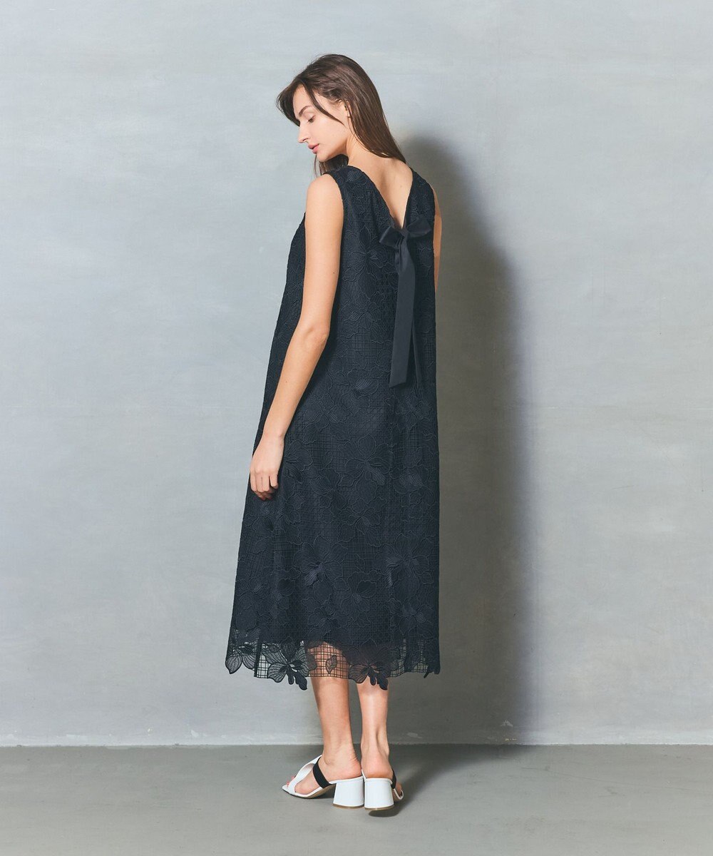 GRACE CONTINENTAL メッシュフラワーレースワンピース 