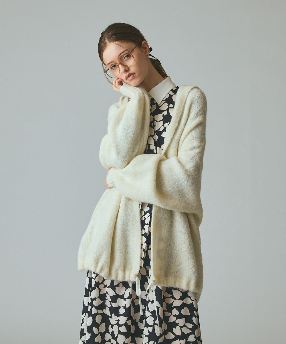 GRACE CONTINENTAL ストールアルパカカーディガン 