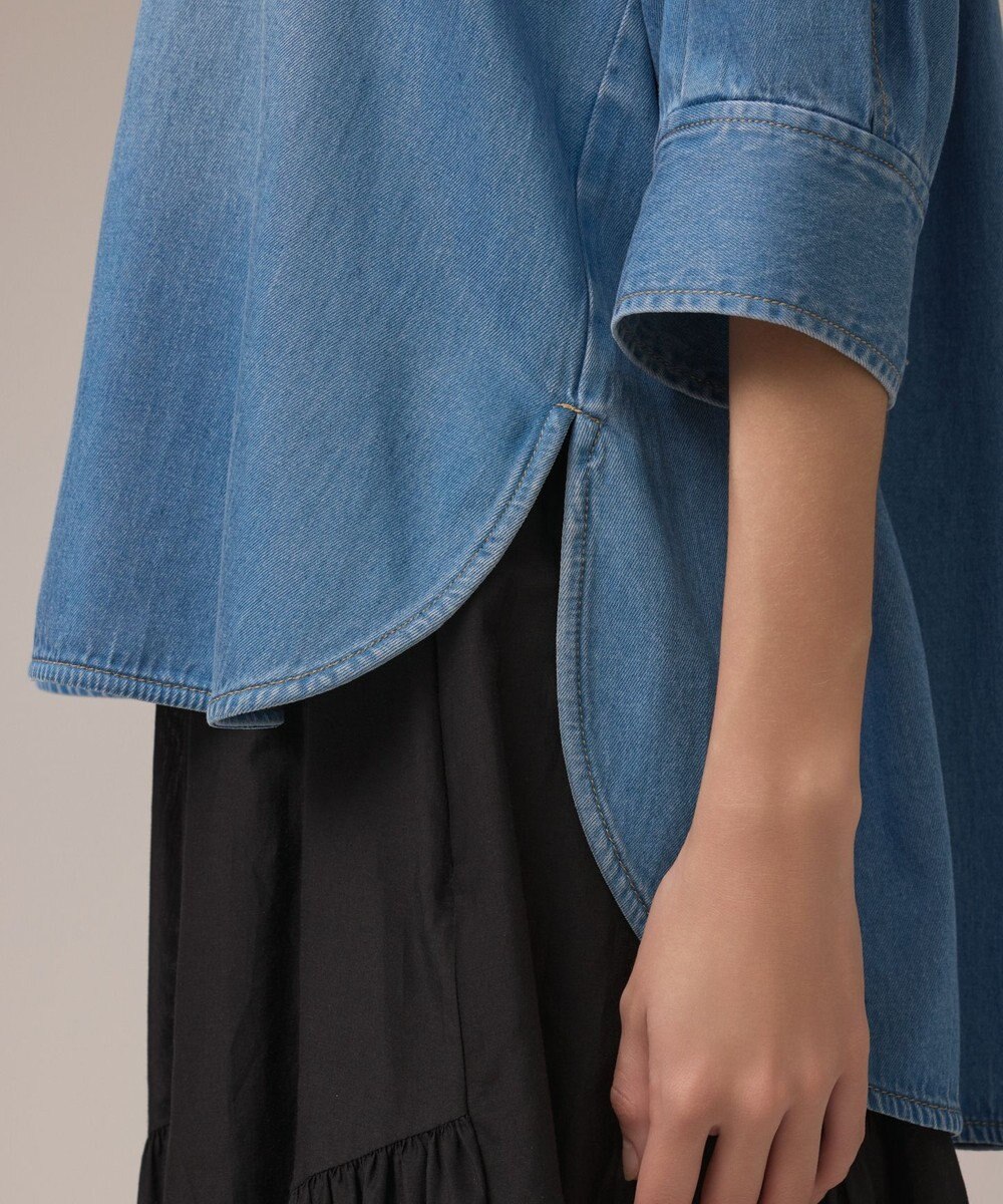 GRACE CONTINENTAL デニムハーフスリーブシャツ 