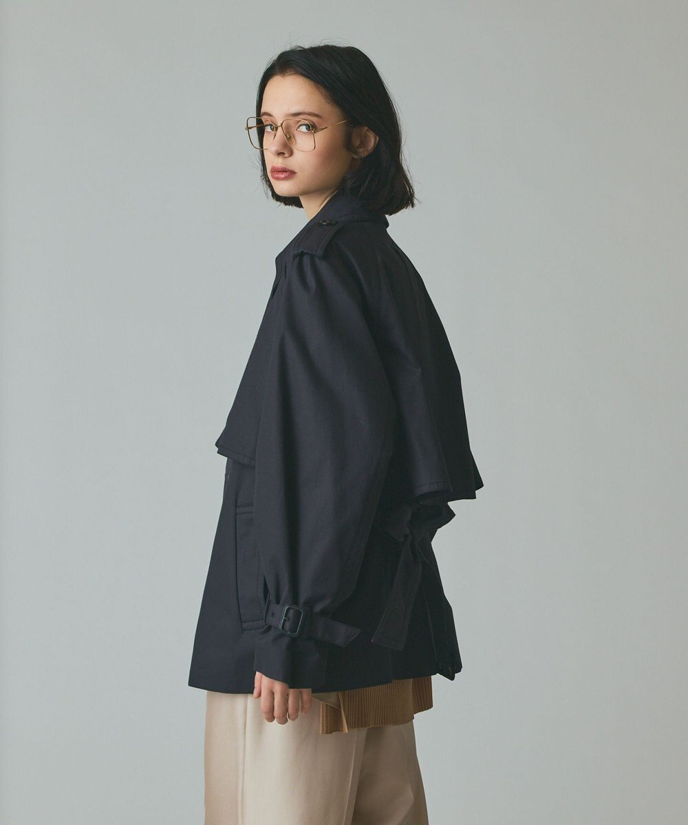 GRACE CONTINENTAL ケープショートトレンチコート 