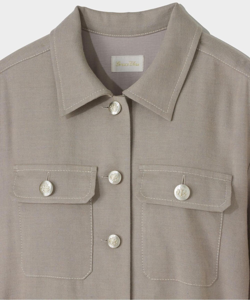 GRACE CONTINENTAL リネンデニムライクワンピース 