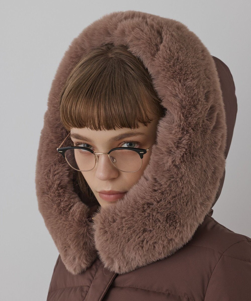 GRACE CONTINENTAL エコファーショートダウンジャケット 