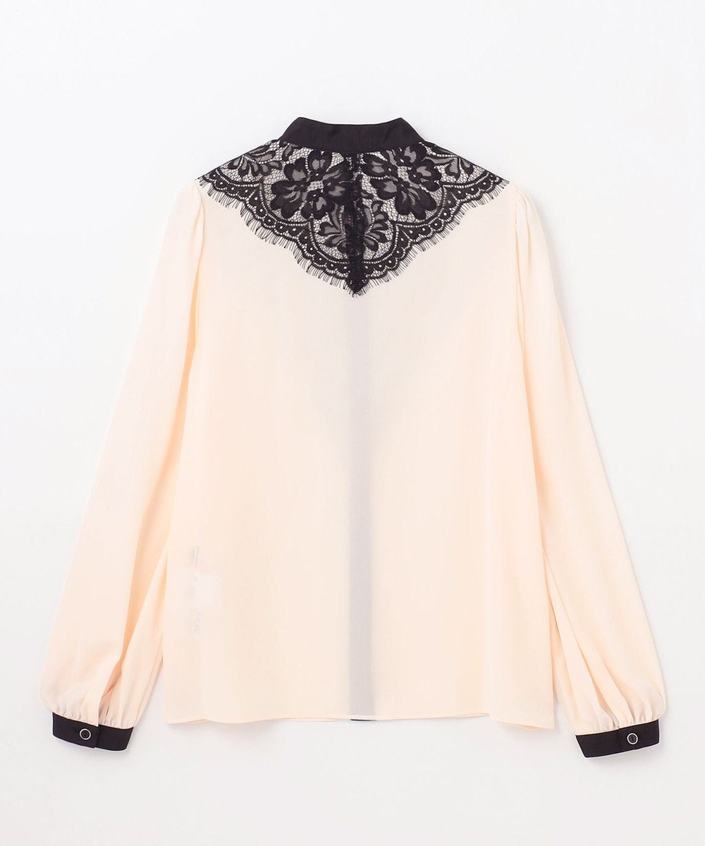 GRACE CONTINENTAL バイカラーレースブラウス 