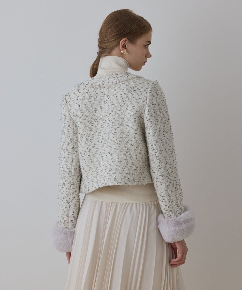 GRACE CONTINENTAL ツイードコンビジャケット 