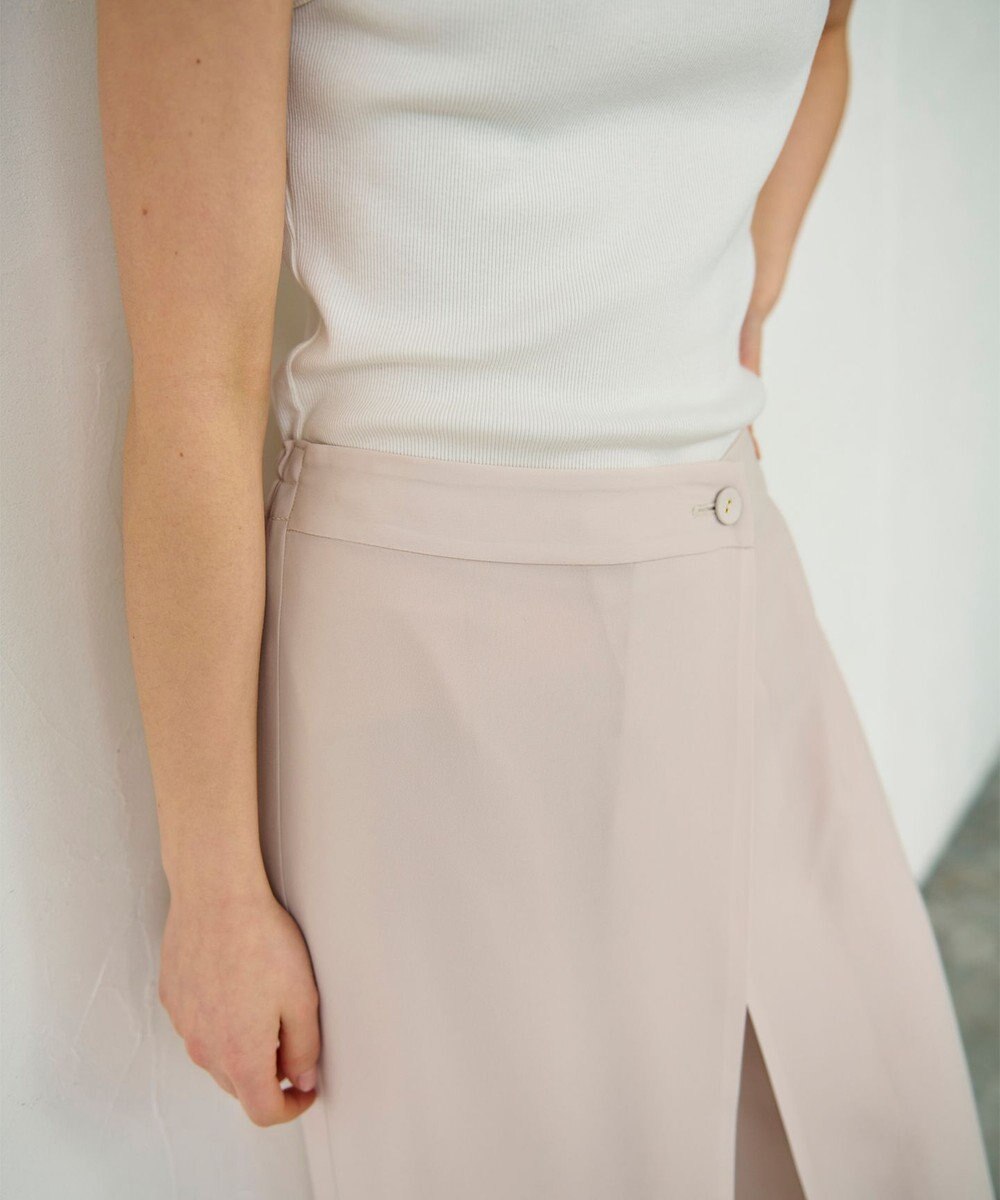 GRACE CONTINENTAL ラップレイヤードパンツ