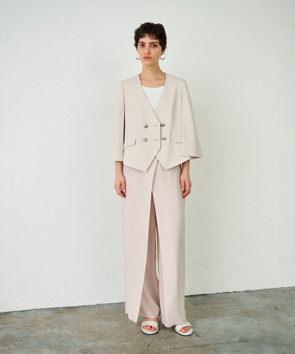 GRACE CONTINENTAL ラップレイヤードパンツ