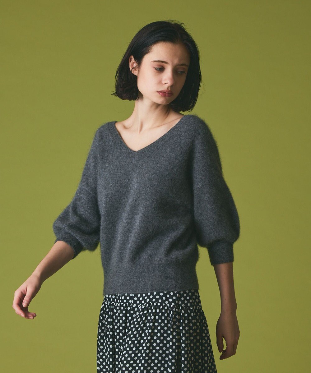 GRACE CONTINENTAL カシミヤファートップ 