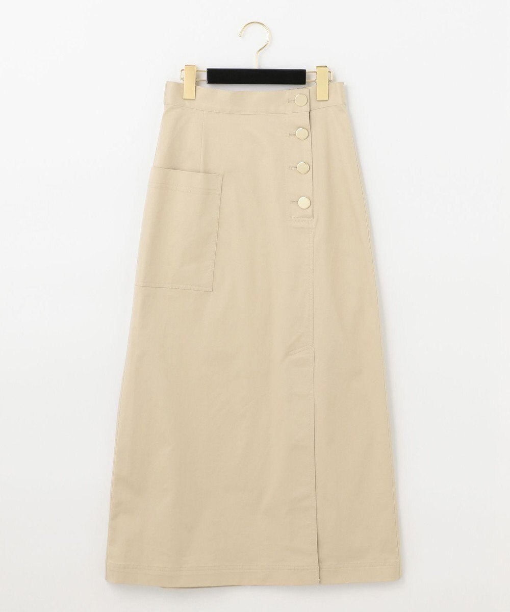 GRACE CONTINENTAL ロングAラインスカート ベージュ