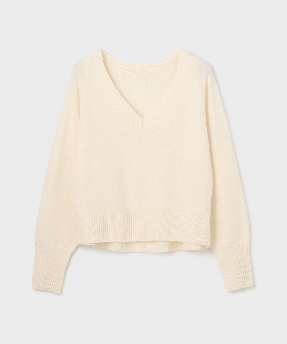 GRACE CONTINENTAL Ｖネックラムニットトップ 