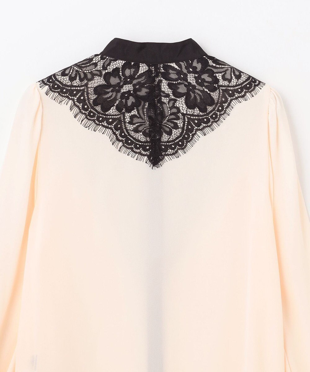 GRACE CONTINENTAL バイカラーレースブラウス 